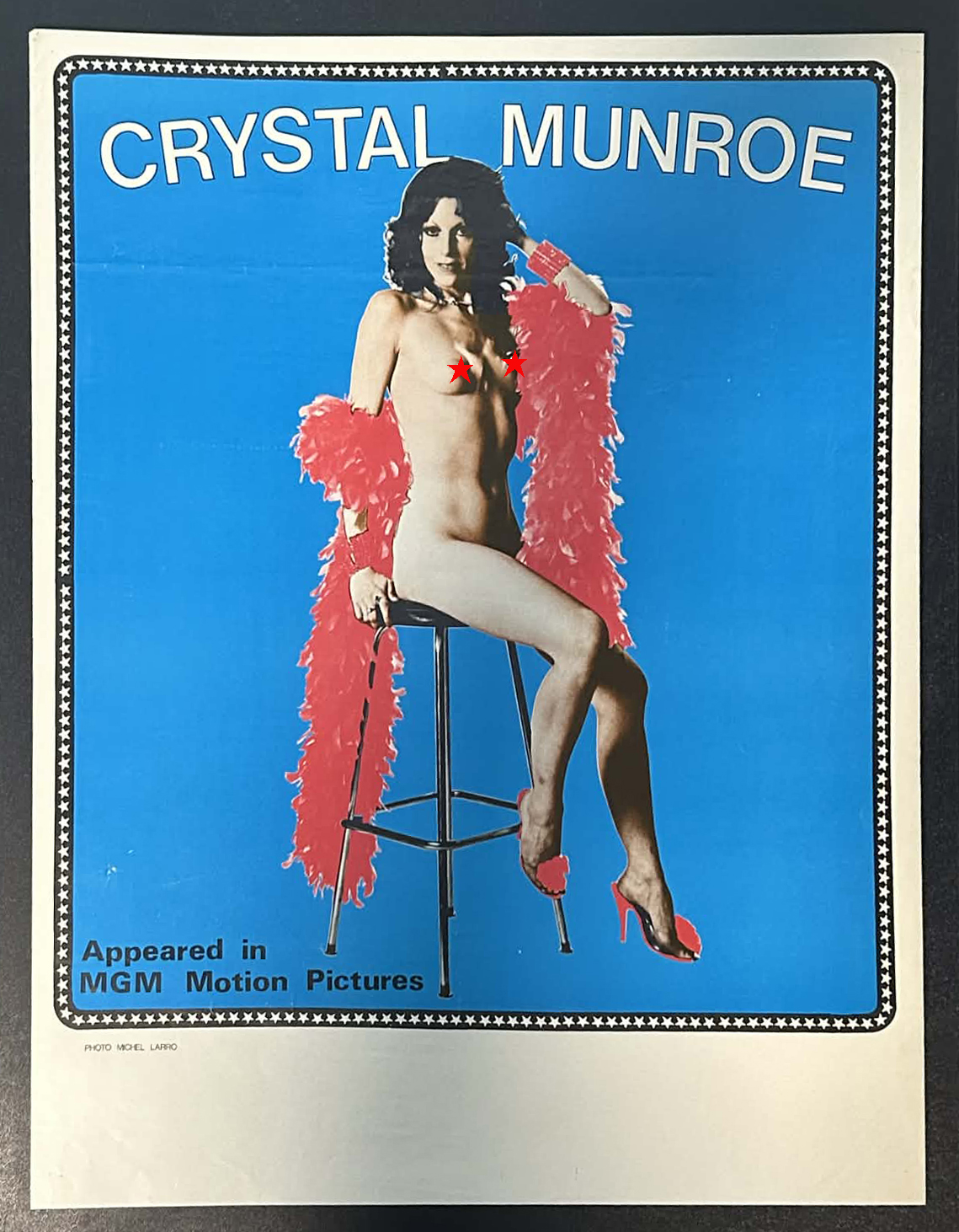 CRYSTAL MUNROE - ORIGINAL VINTAGE BURLESQE POSTER